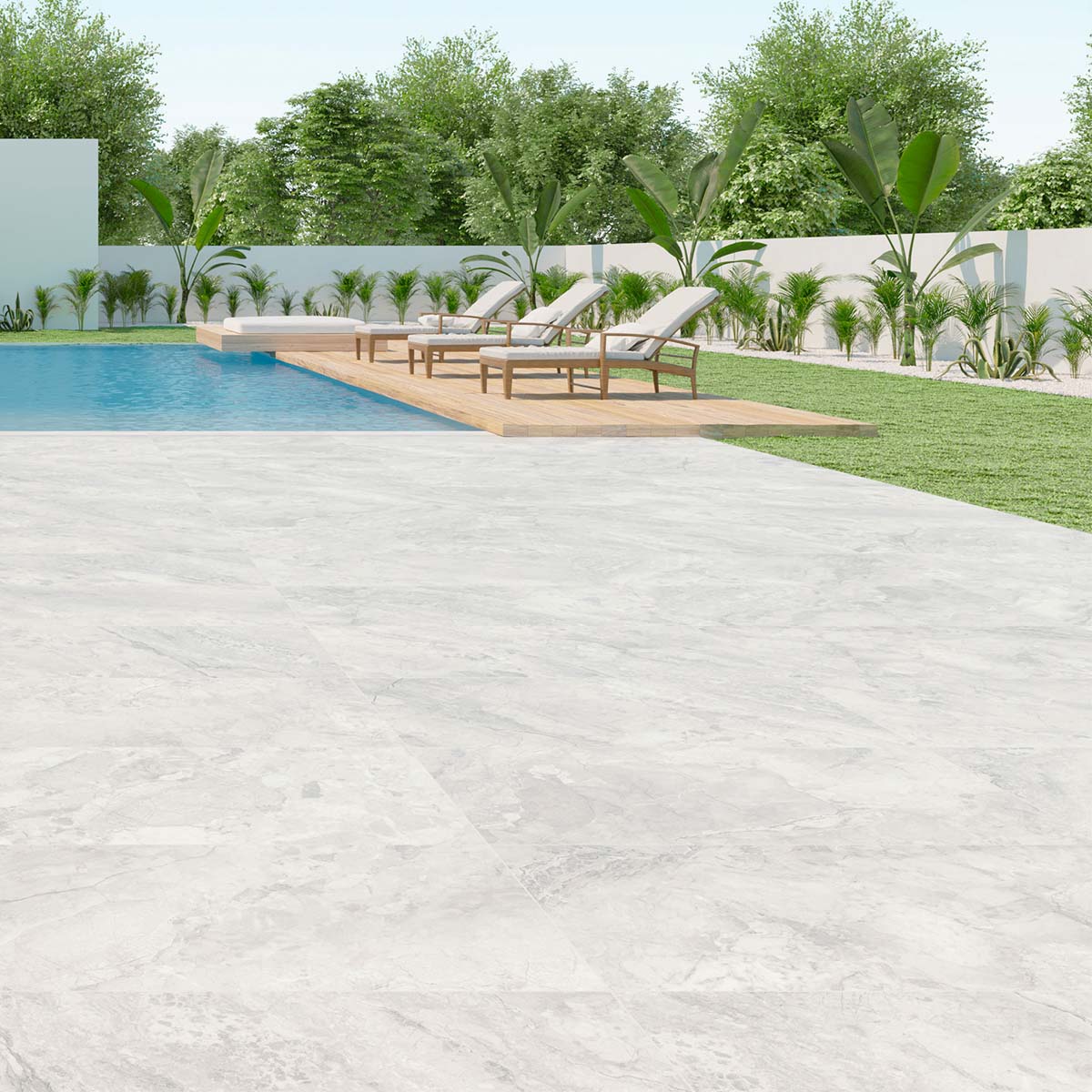 Delilah Cloud Matt Ceramic Tile 333x1000mm