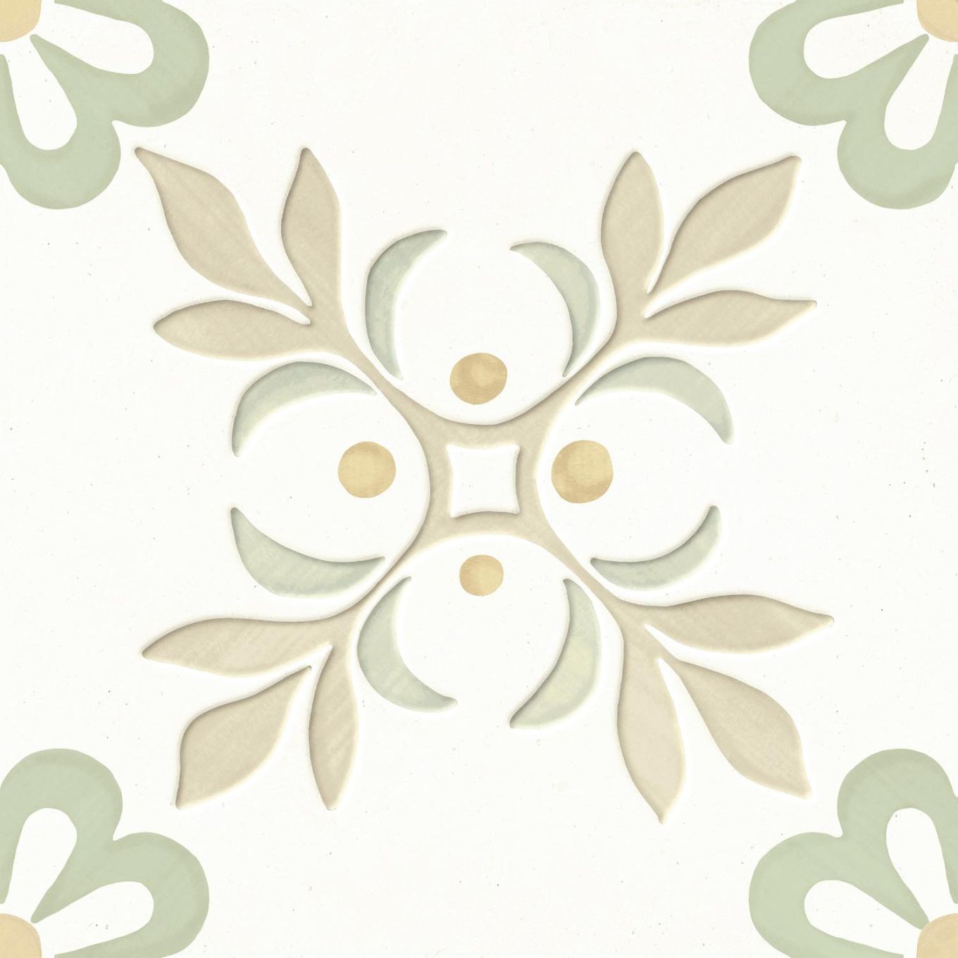 Lira Taupe Garden Matt Porcelain Tile 223x223mm