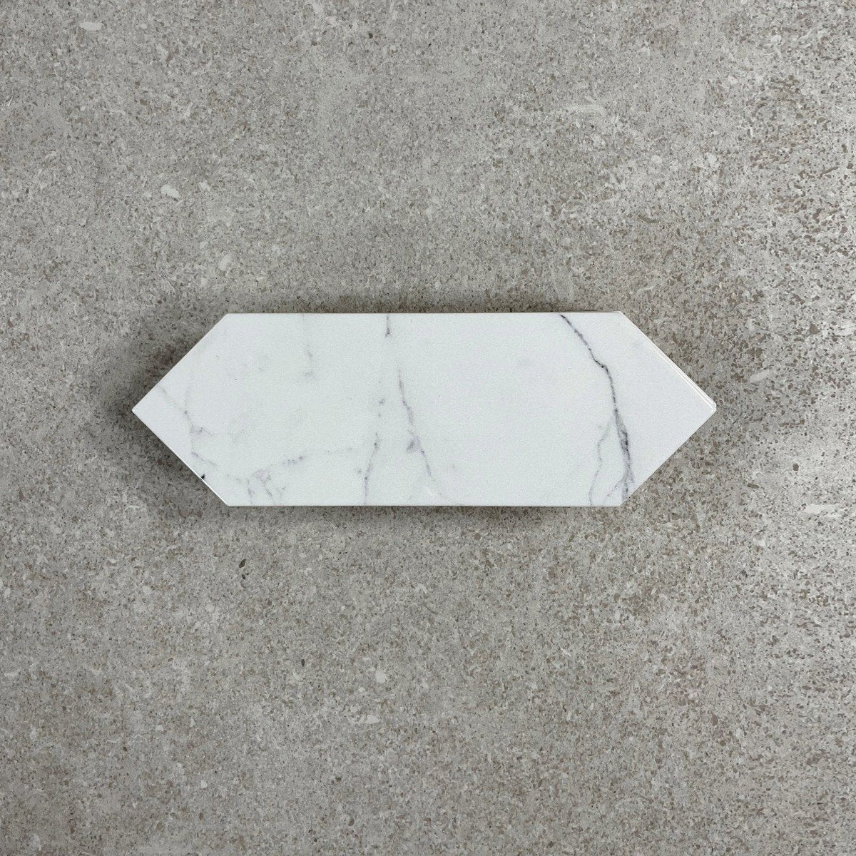 Pixagon Carrara Gloss Ceramic Tile 100x300mm