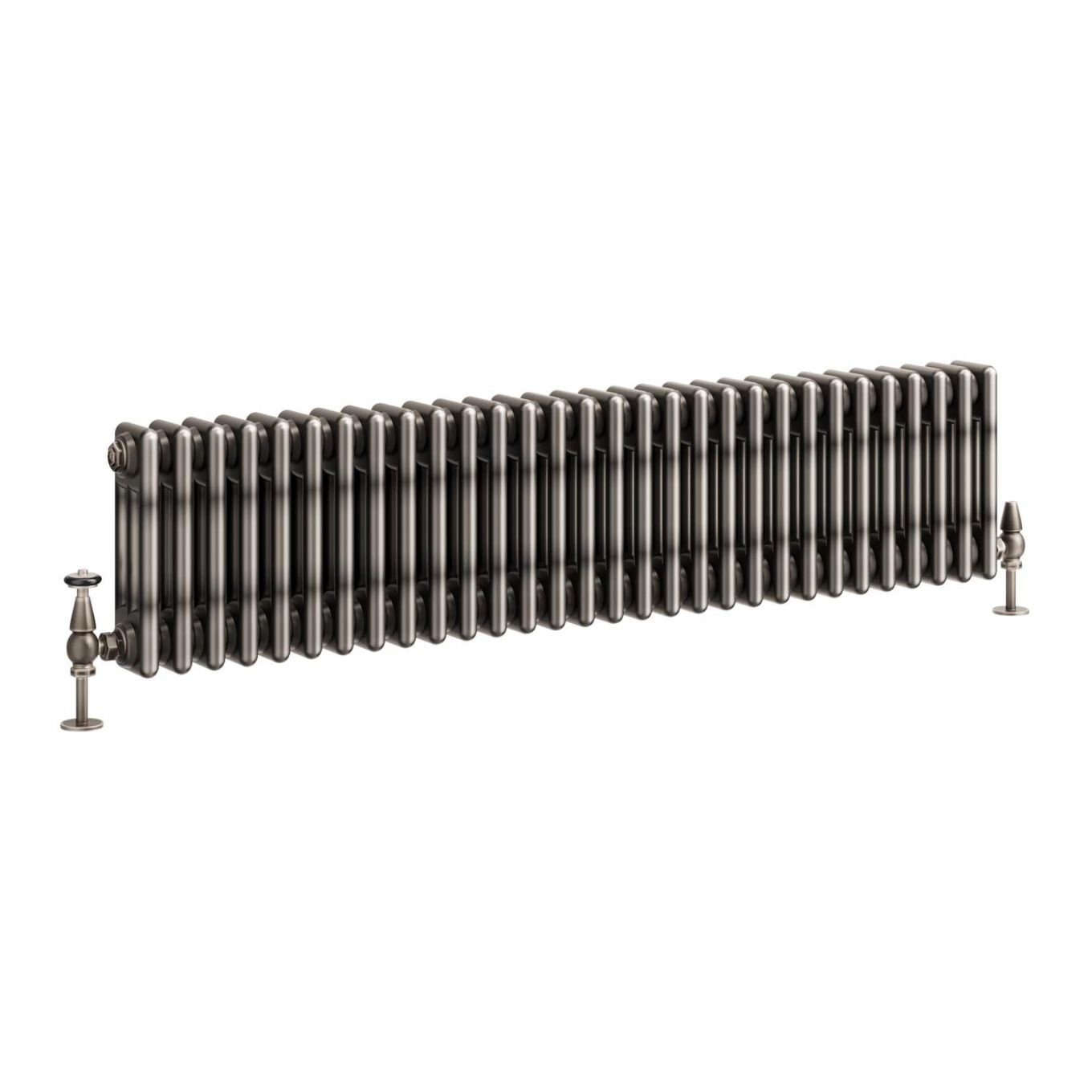 Clement Raw Metal Triple Horizontal Column Radiator 300x1370mm
