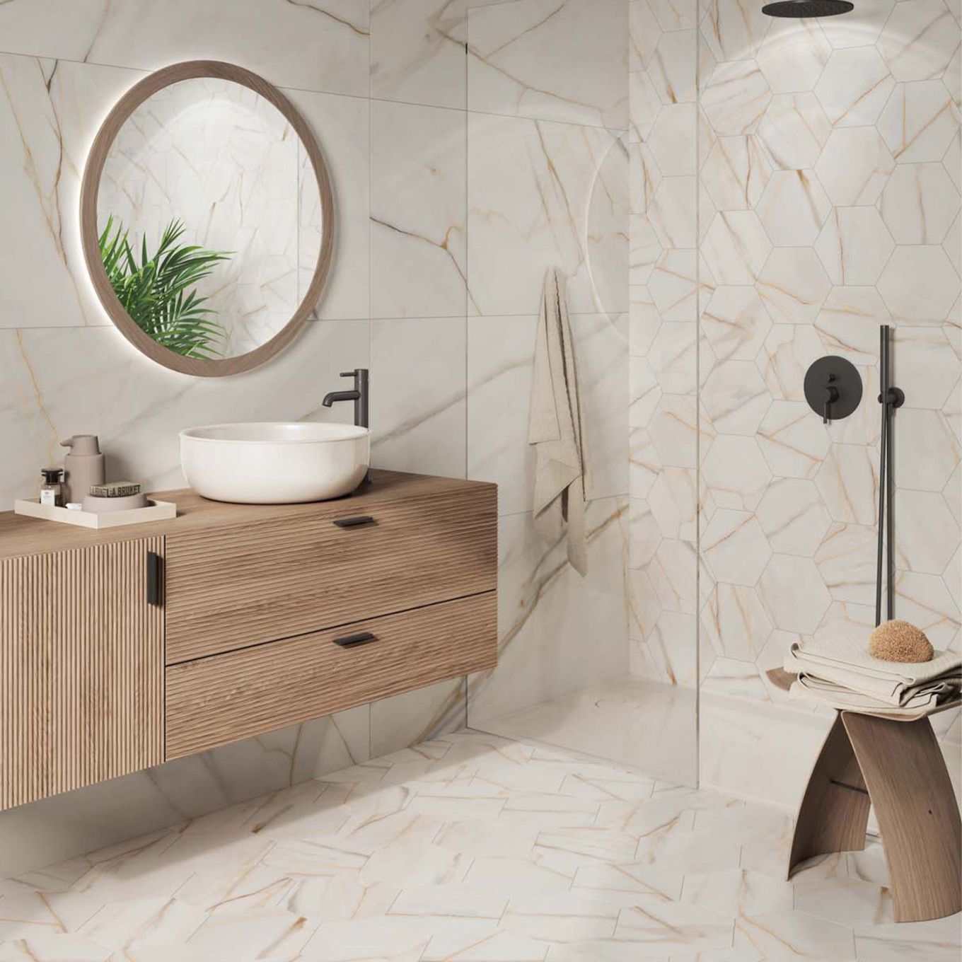 Salzburg Gold Matt Porcelain Tile 900x900mm