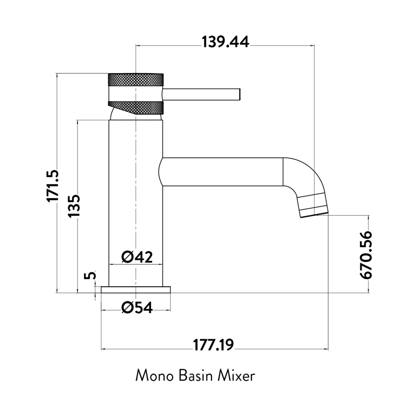 Core Mono Basin Mixer Brushed Bronze