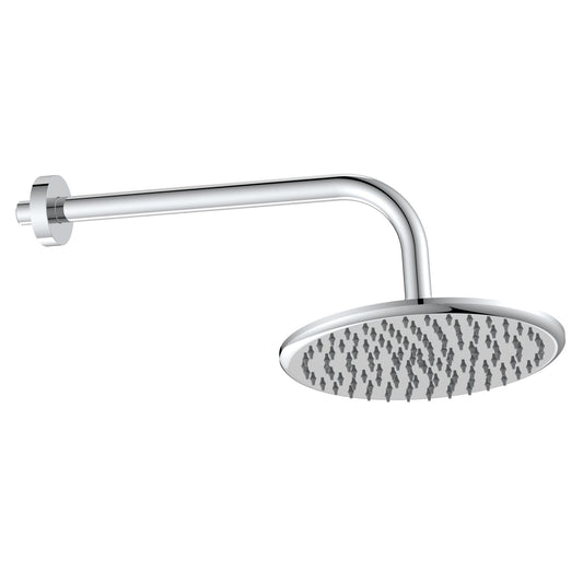 Round Shower Arm & Head Brushed Nickel