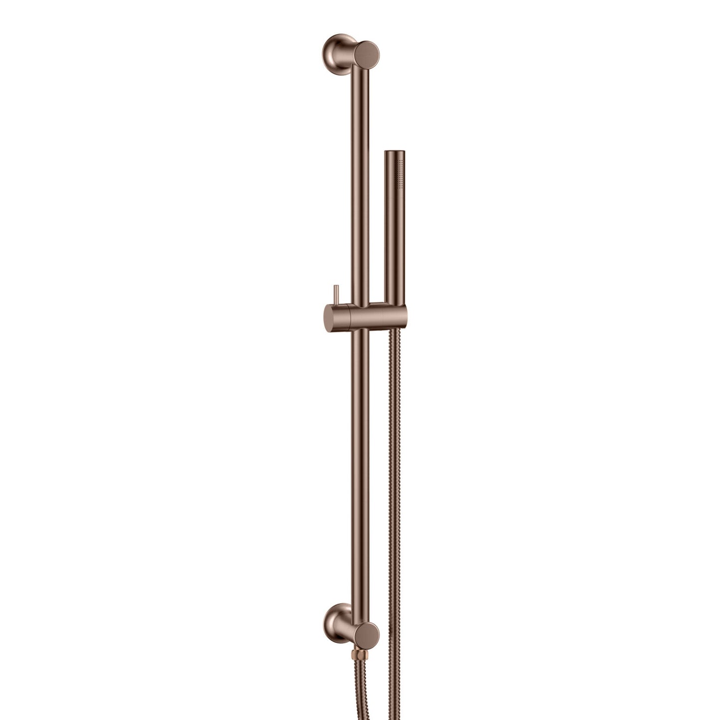 Riser Rail & Handset Including Hose Brushed Bronze