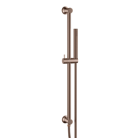 Riser Rail & Handset Including Hose Brushed Bronze