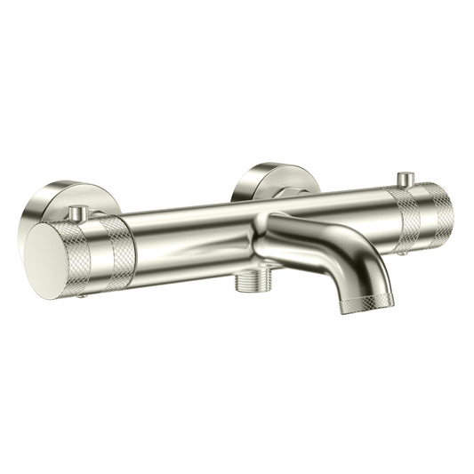 Wall Mounted Bath Filler Brushed Nickel (2 Outlet)