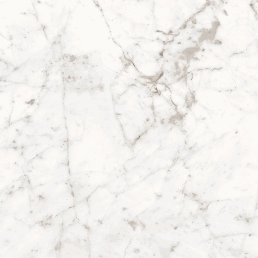 Fuji Bianco White Marble Gloss Porcelain Tile 600x600mm
