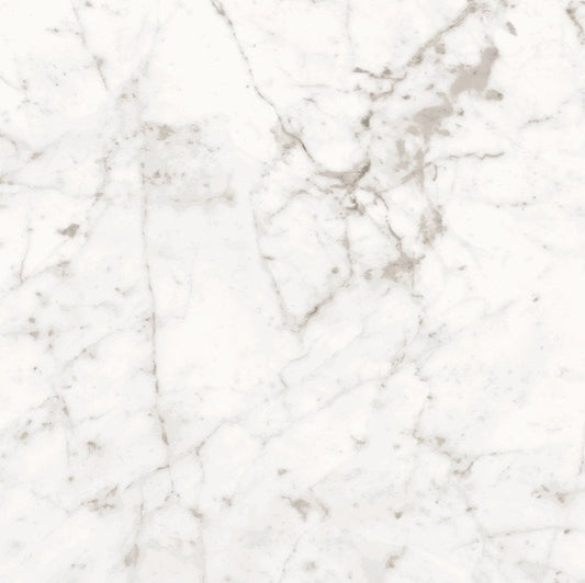 Fuji Bianco White Marble Gloss Porcelain Tile 600x600mm