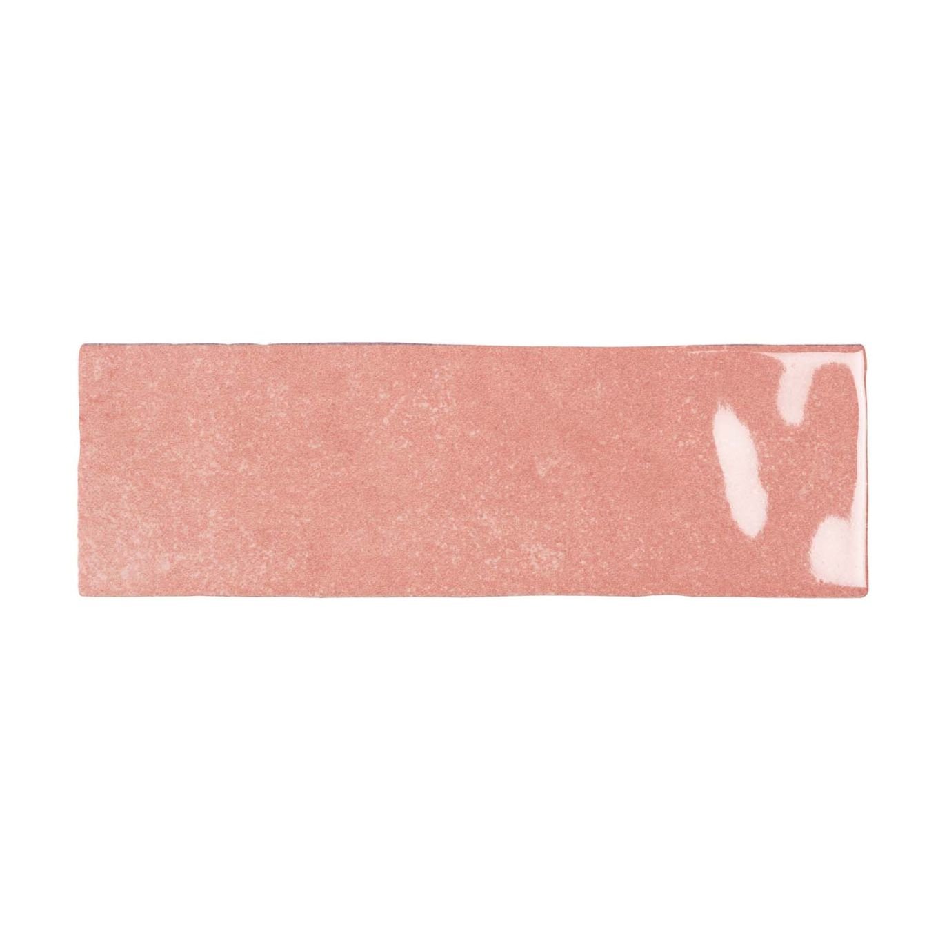 Napoli Rosa Gloss Porcelain Brick Tile 200x65mm