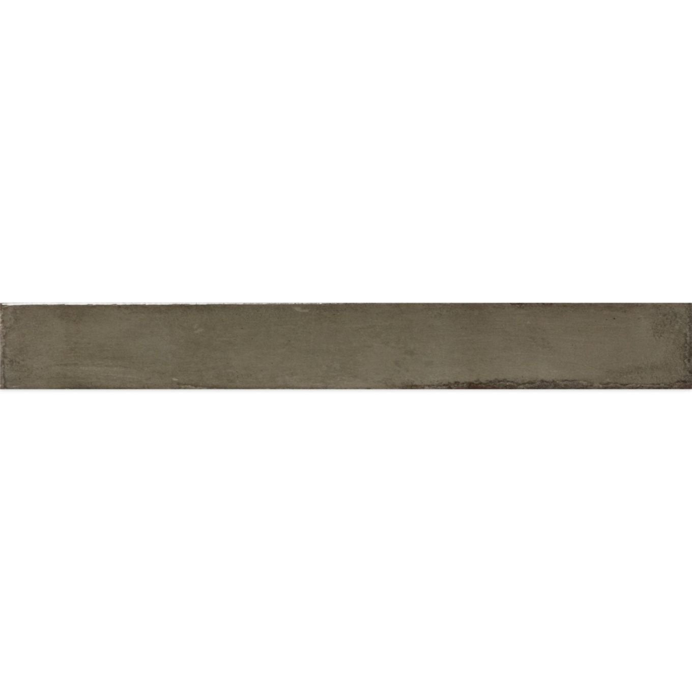 Capri Olive Green Gloss Ceramic Brick Tile 400x50mm