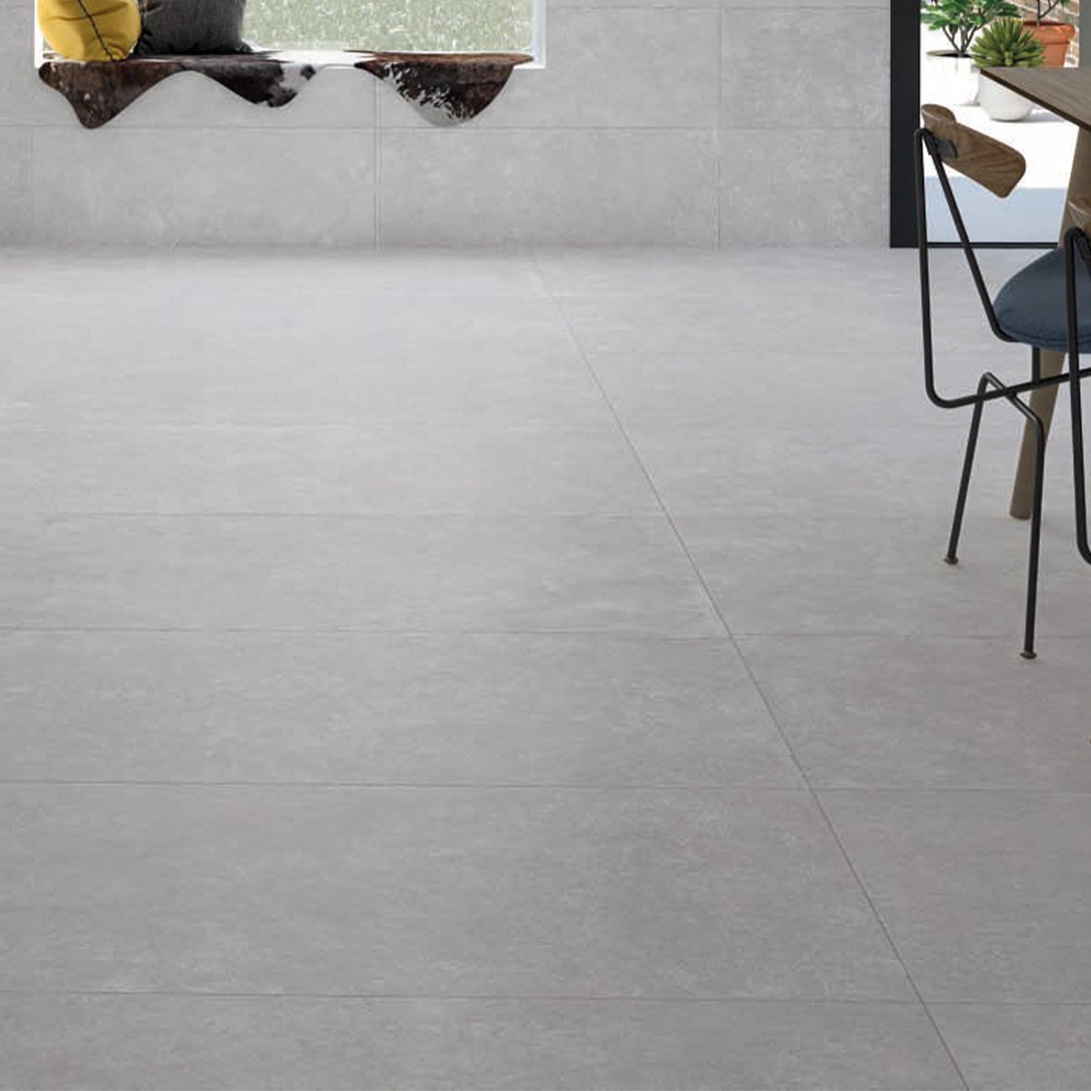 Graffi White Matt Porcelain Tile 600x1200mm