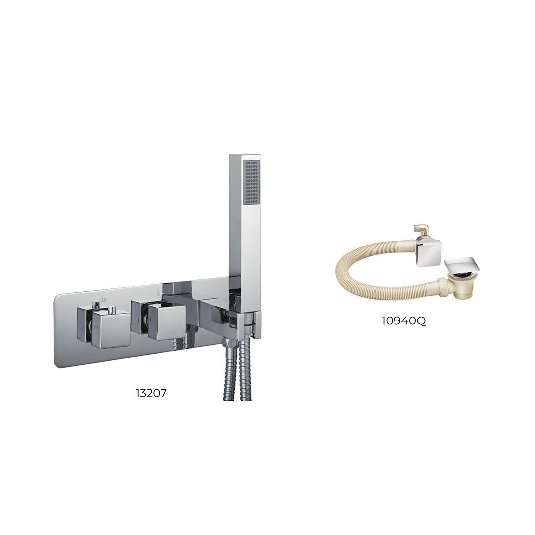 Elegant Haven Oban Horizontal Chrome Concealed Shower Pack 2