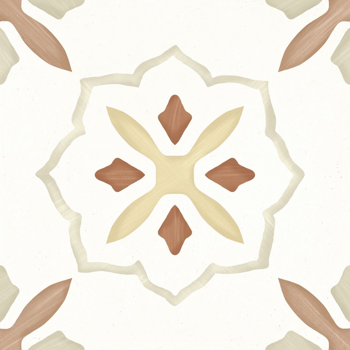 Lira Clay Cross Matt Porcelain Tile 223x223mm