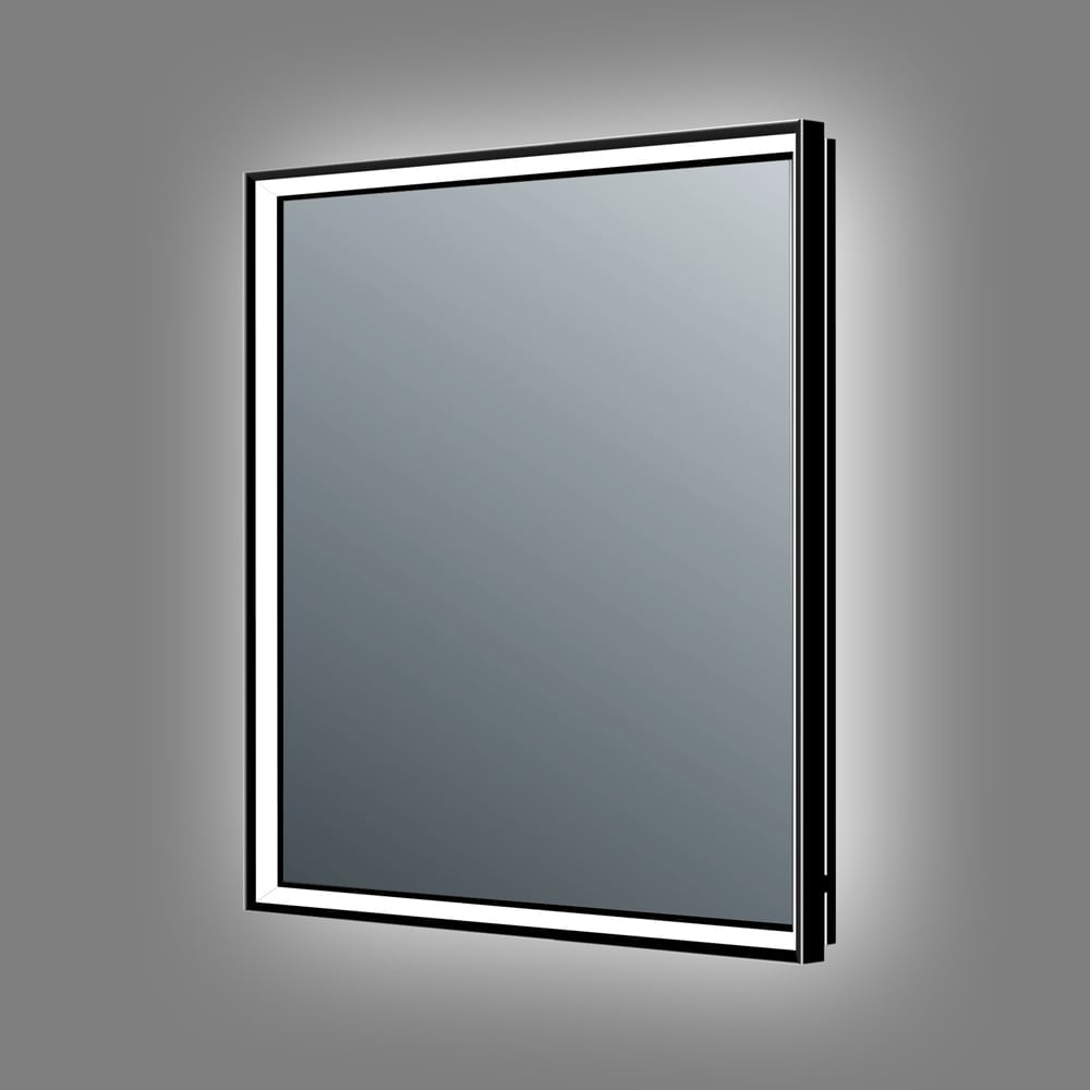 Adison Black Framed LED Backlit Mirror 800x600mm