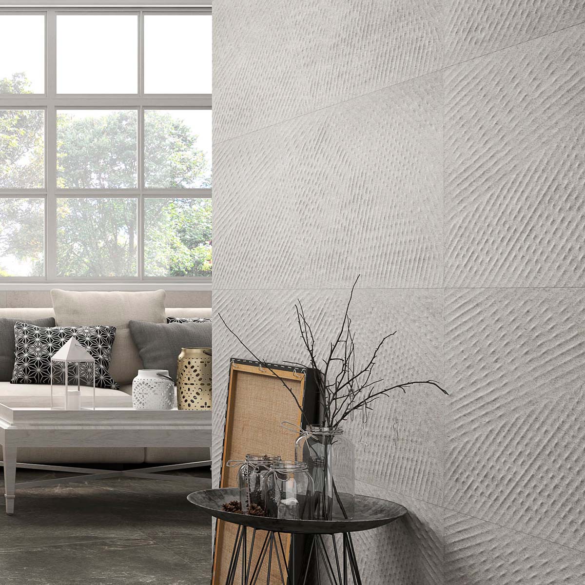 Kenya Axiom Gris Ceramic Tile 400x1200mm