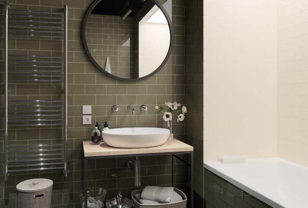 Luso Sage Gloss Ceramic Tile100x200mm