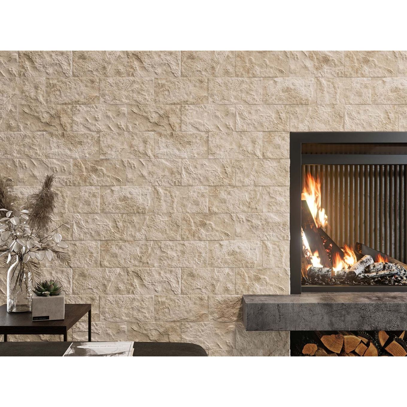 Oakland Crema Textured Porcelain Tile 250x125mm