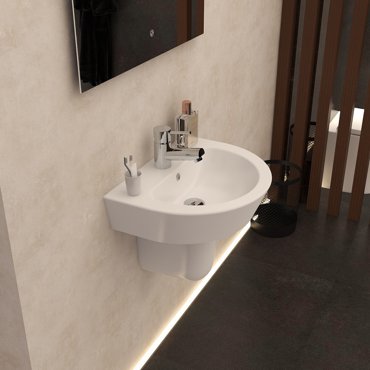 Universal Round Semi Pedestal