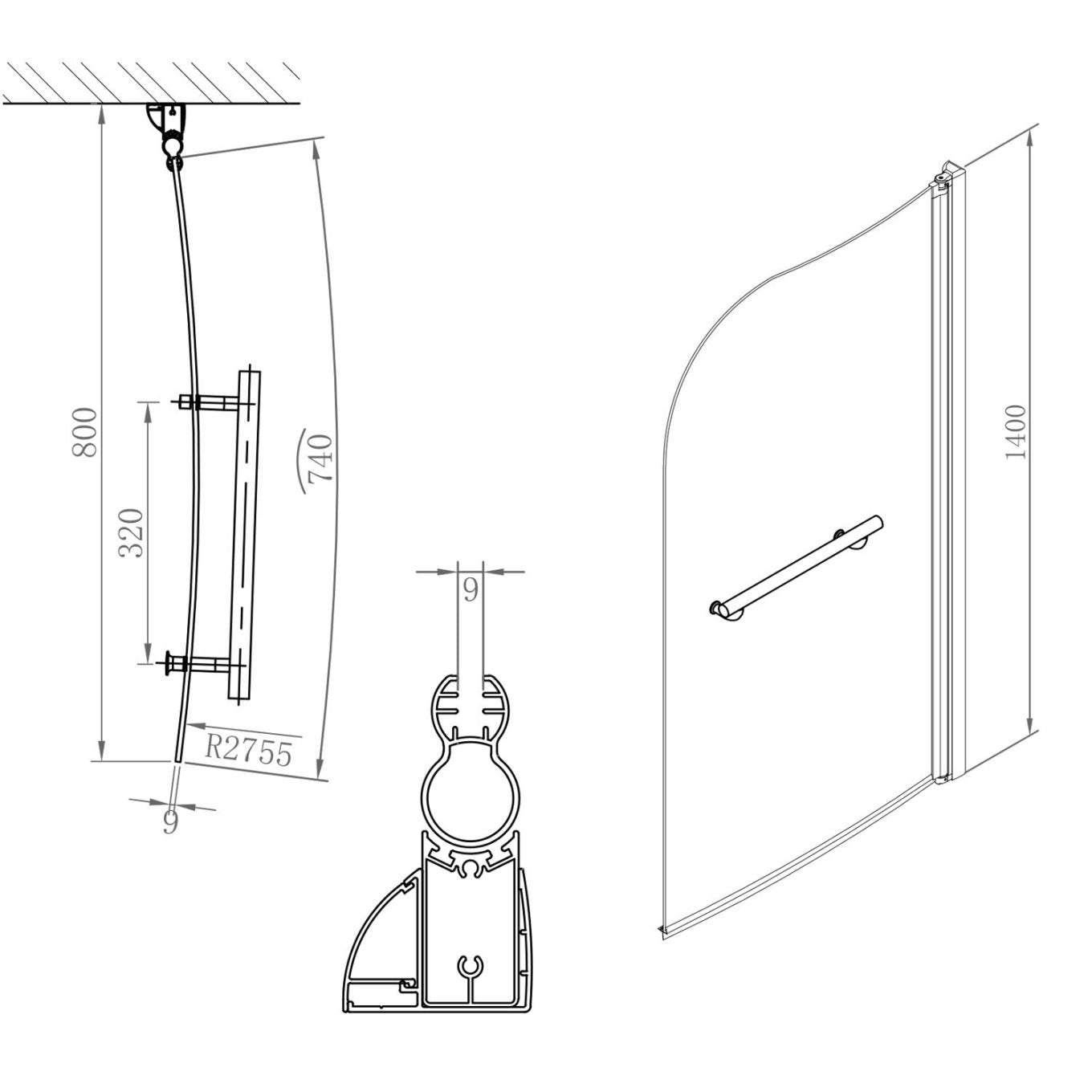 Compact Right Hand Space Saver Reinforced Bath