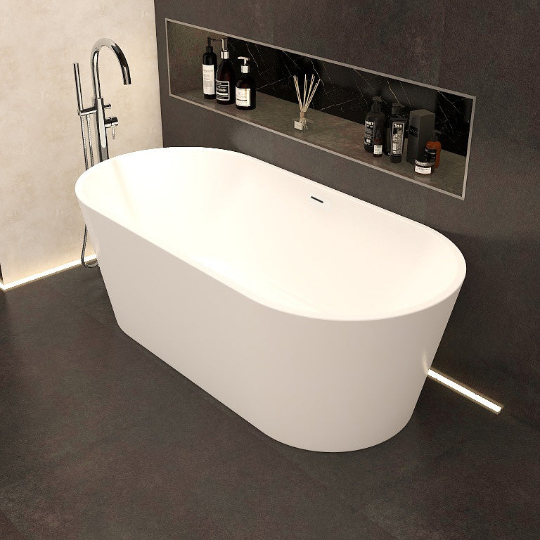 Arco Slim 1700×800 freestanding bath including pop up bath waste