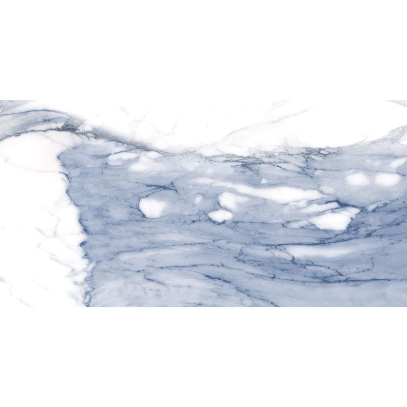 Stockholm Blue Gloss Porcelain Tile 600x300mm