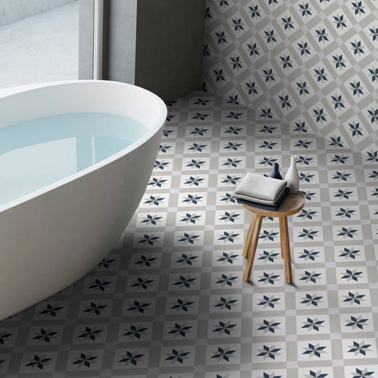 Encino Lunar Grey Matt Porcelain Tile 250x250mm