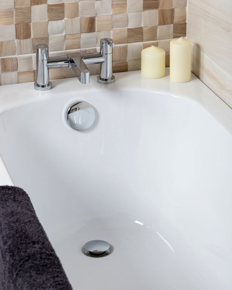 Leigh Single Ended Super Strong Reinforced Acrylic Bath 1780x795mm