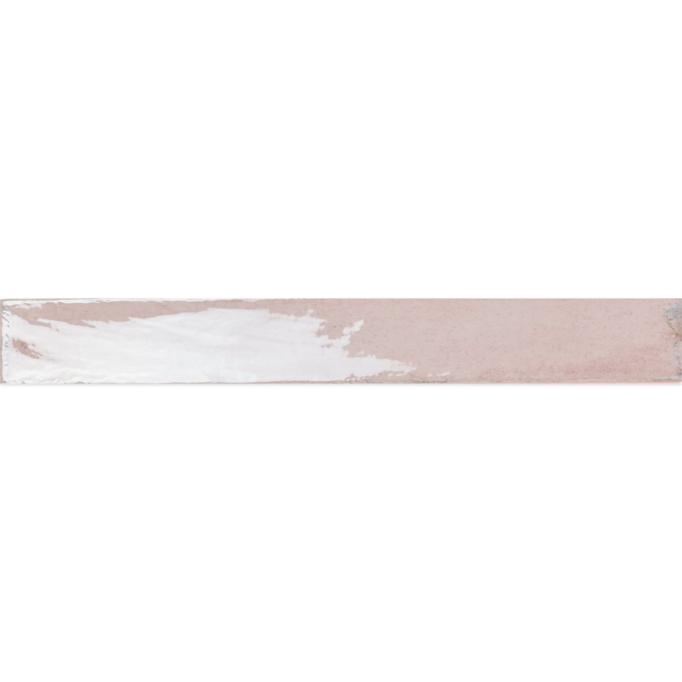 Capri Pink Gloss Ceramic Brick Tile 400x50mm