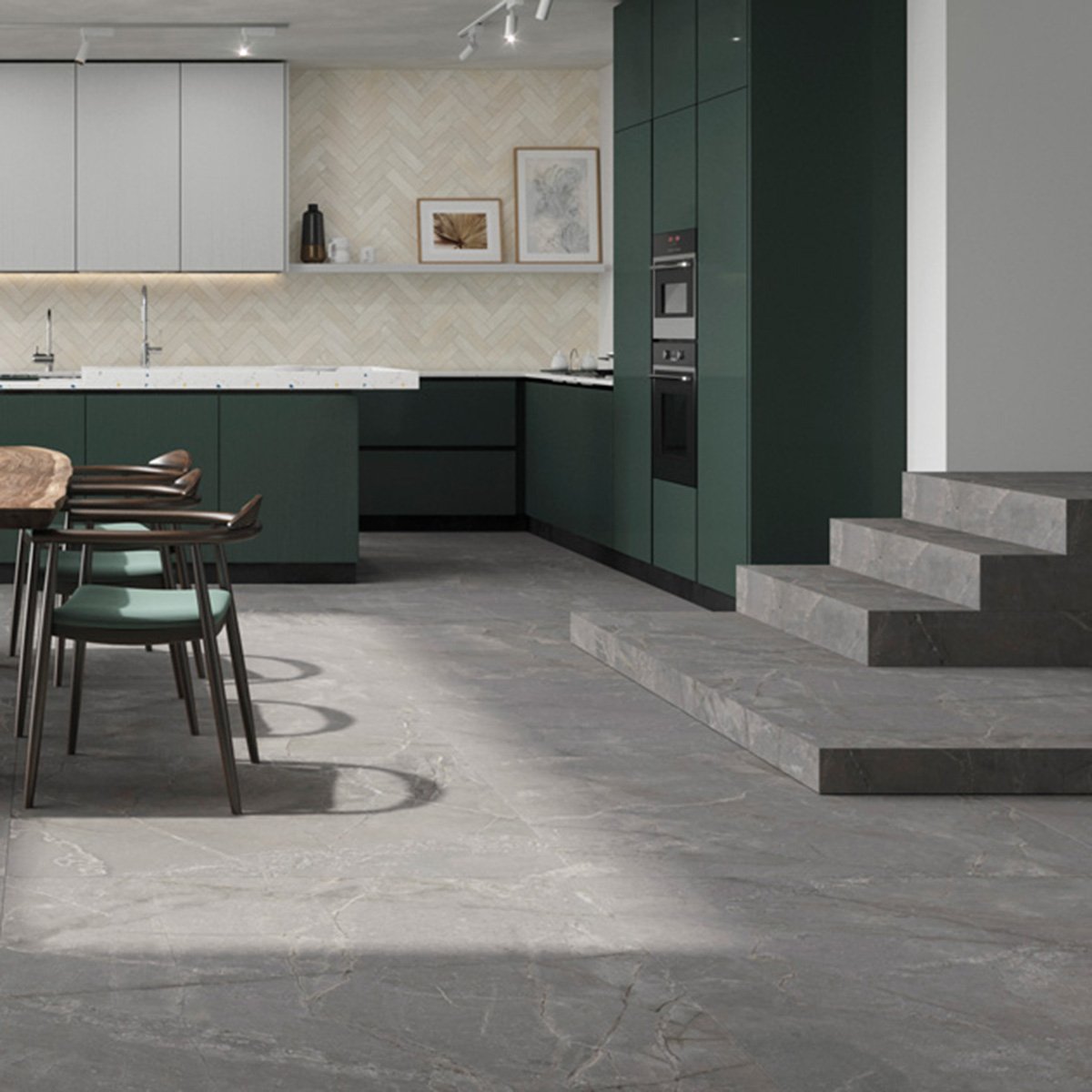 Irvine Gris Porcelain Tile 1200x1200mm