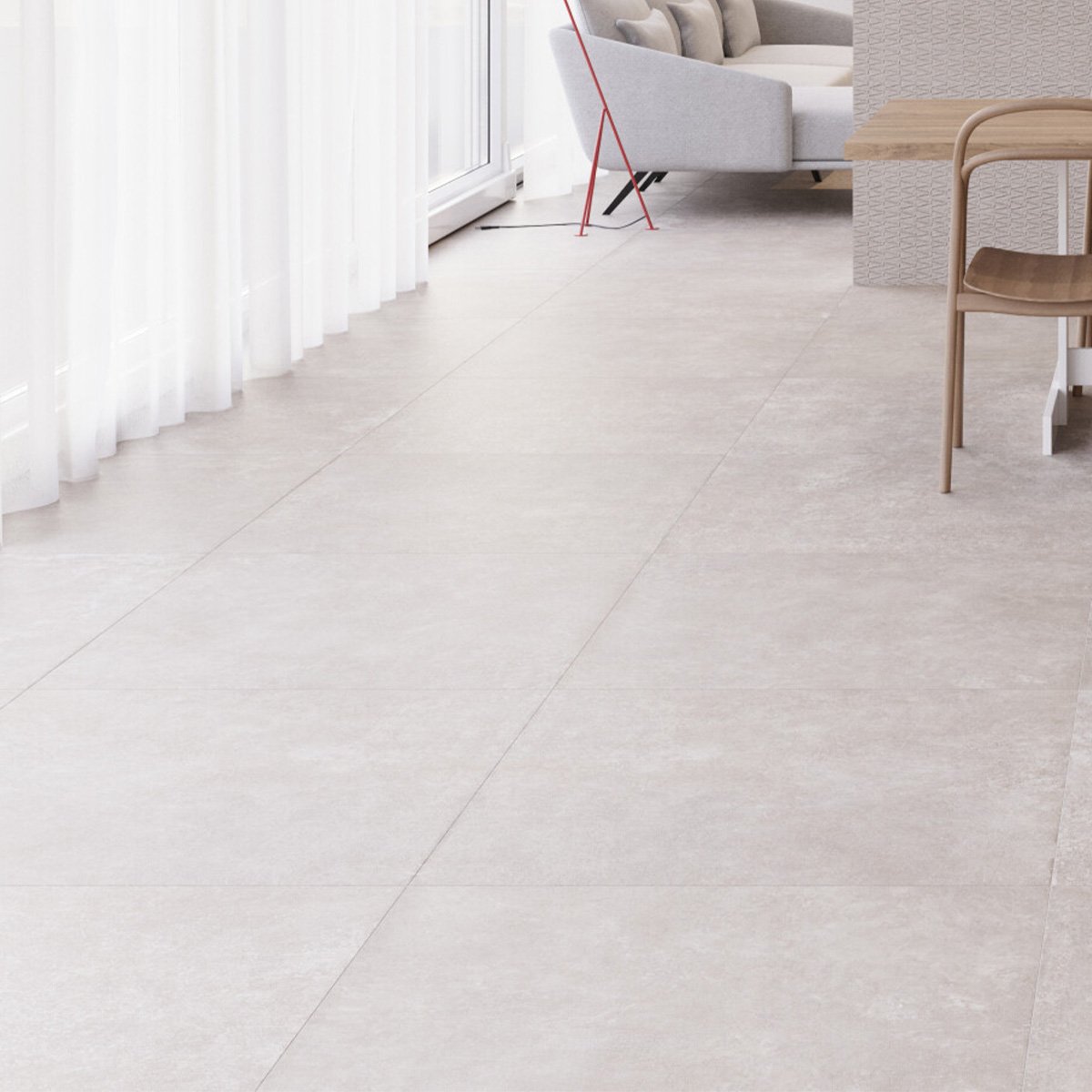 Graffi Beige Matt Porcelain Tile 900x900mm