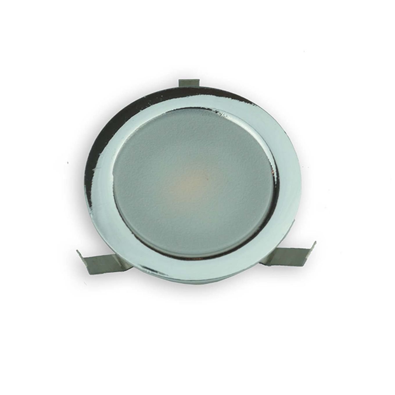 5 Light Round LED Chrome Plinth Kit