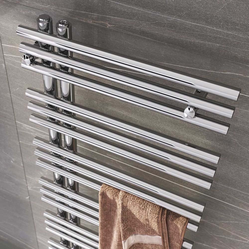 Uzon Chrome Heated Towel Rail 1600x500mm