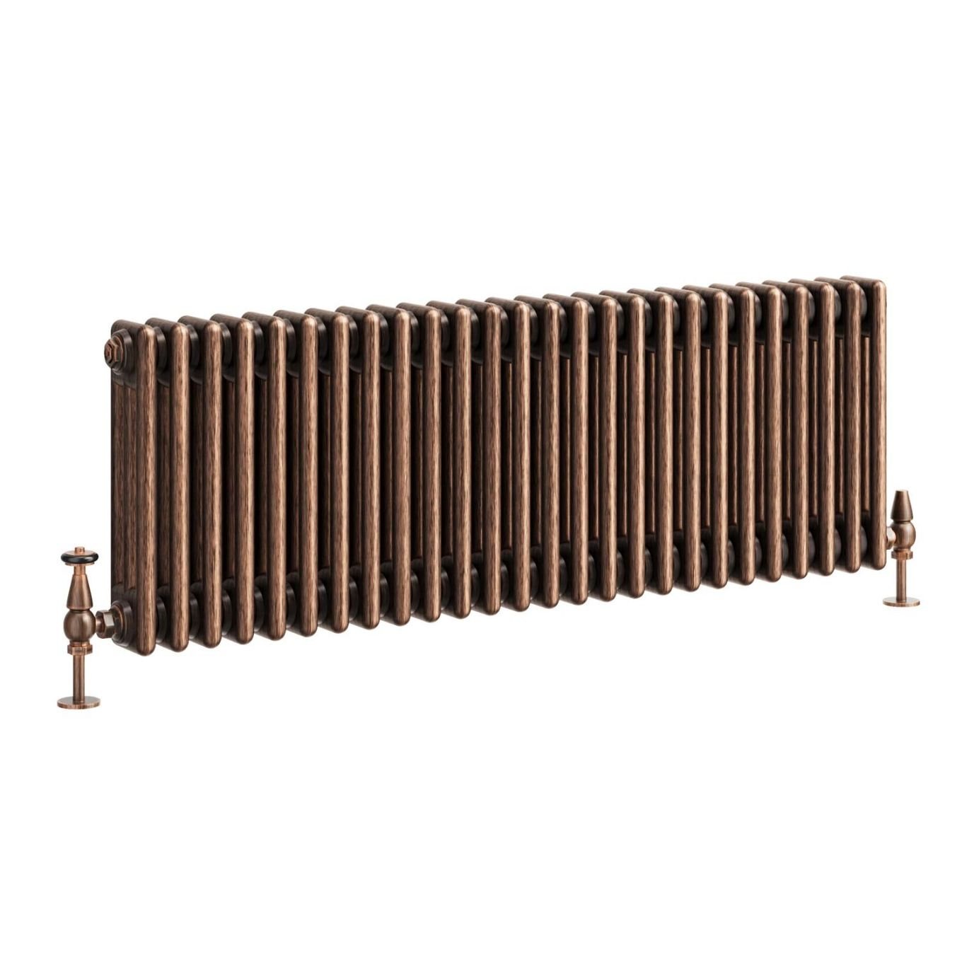 Clement Antique Copper Triple Horizontal Column Radiator 400x1190mm