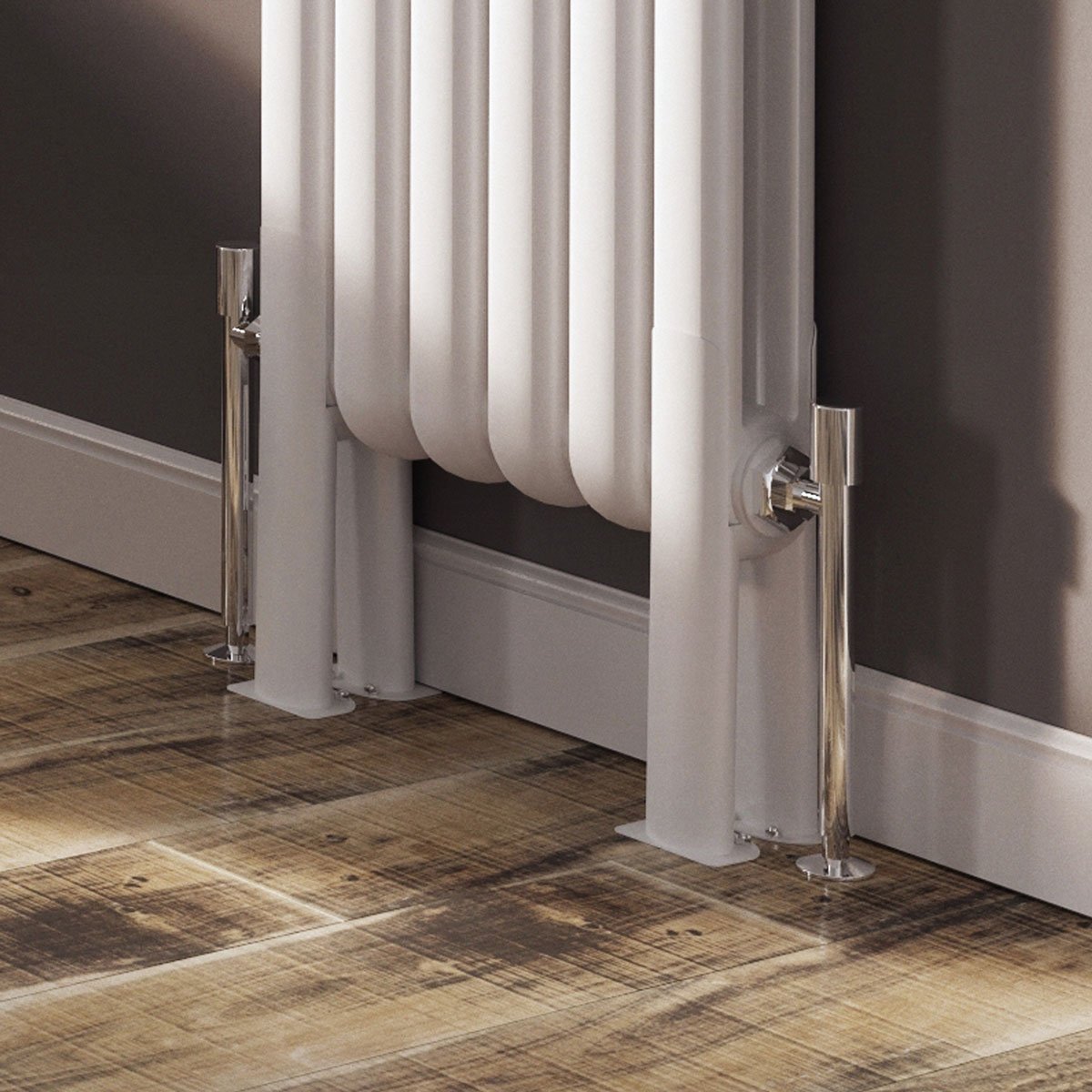 Etam White Pair of Radiator Feet