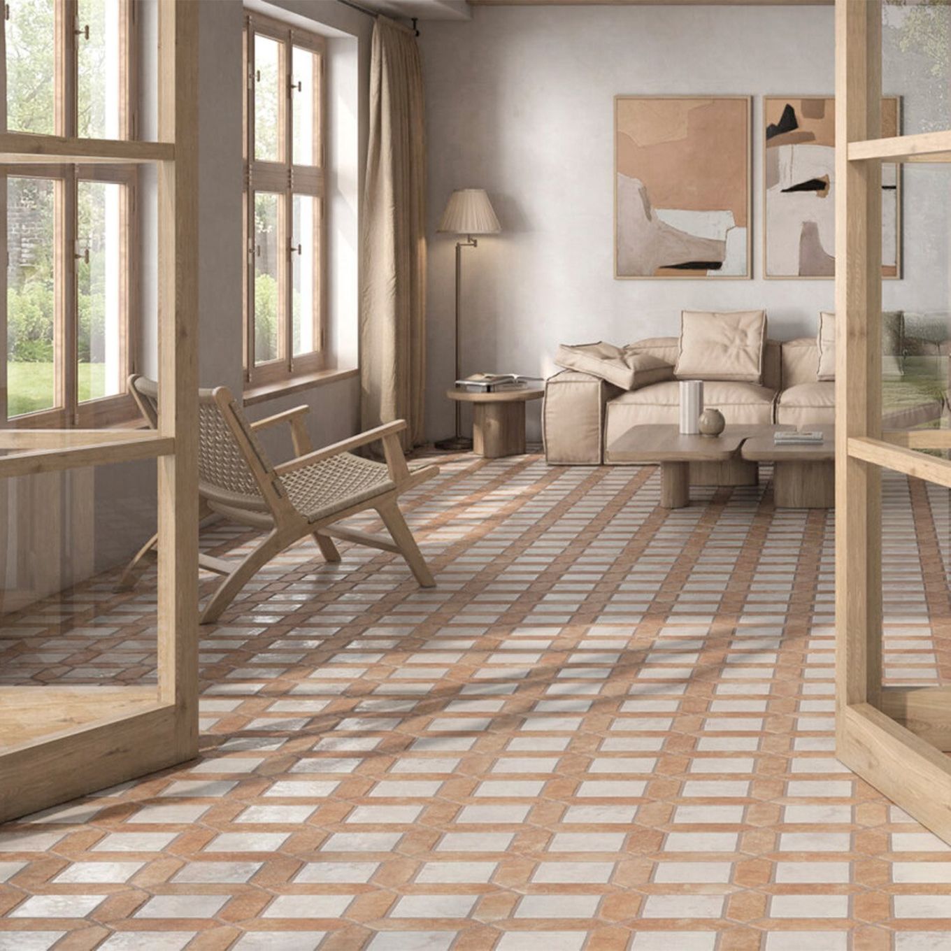 Adelfia Coto White Matt Terracotta Tile 600x400mm