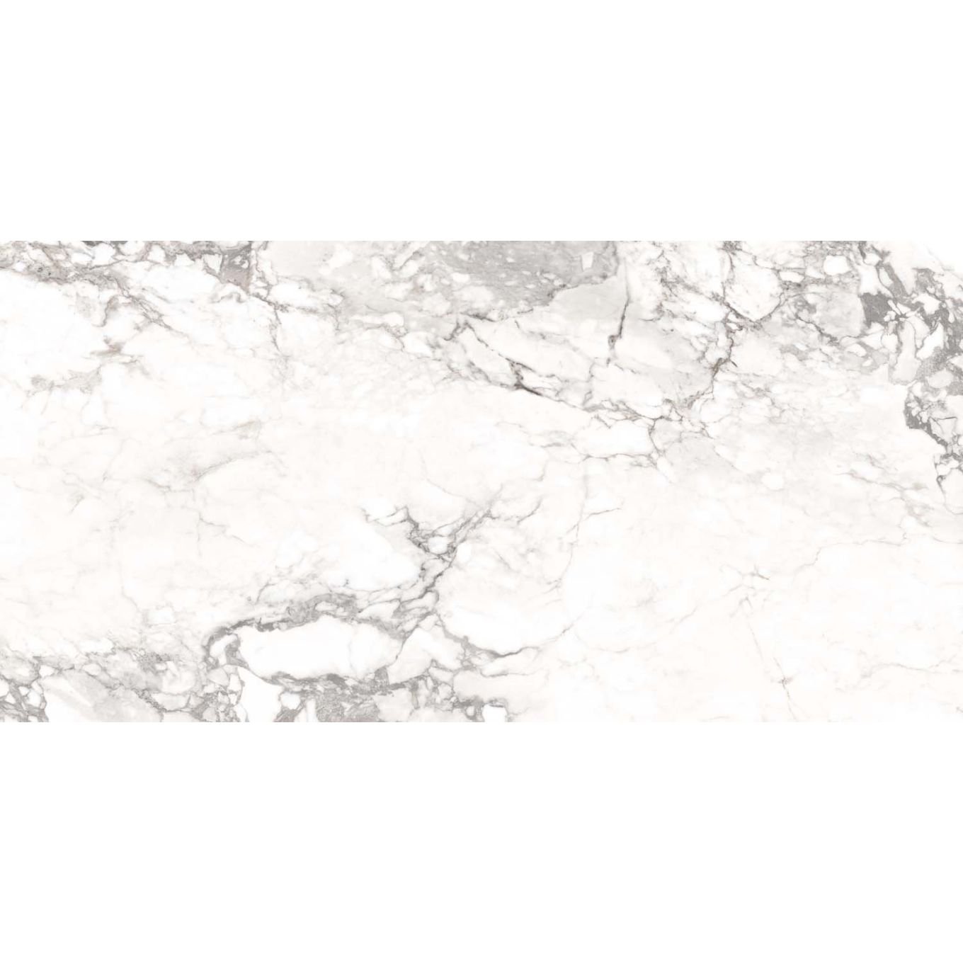 Novara White Polished Porcelain Tile 300x600mm
