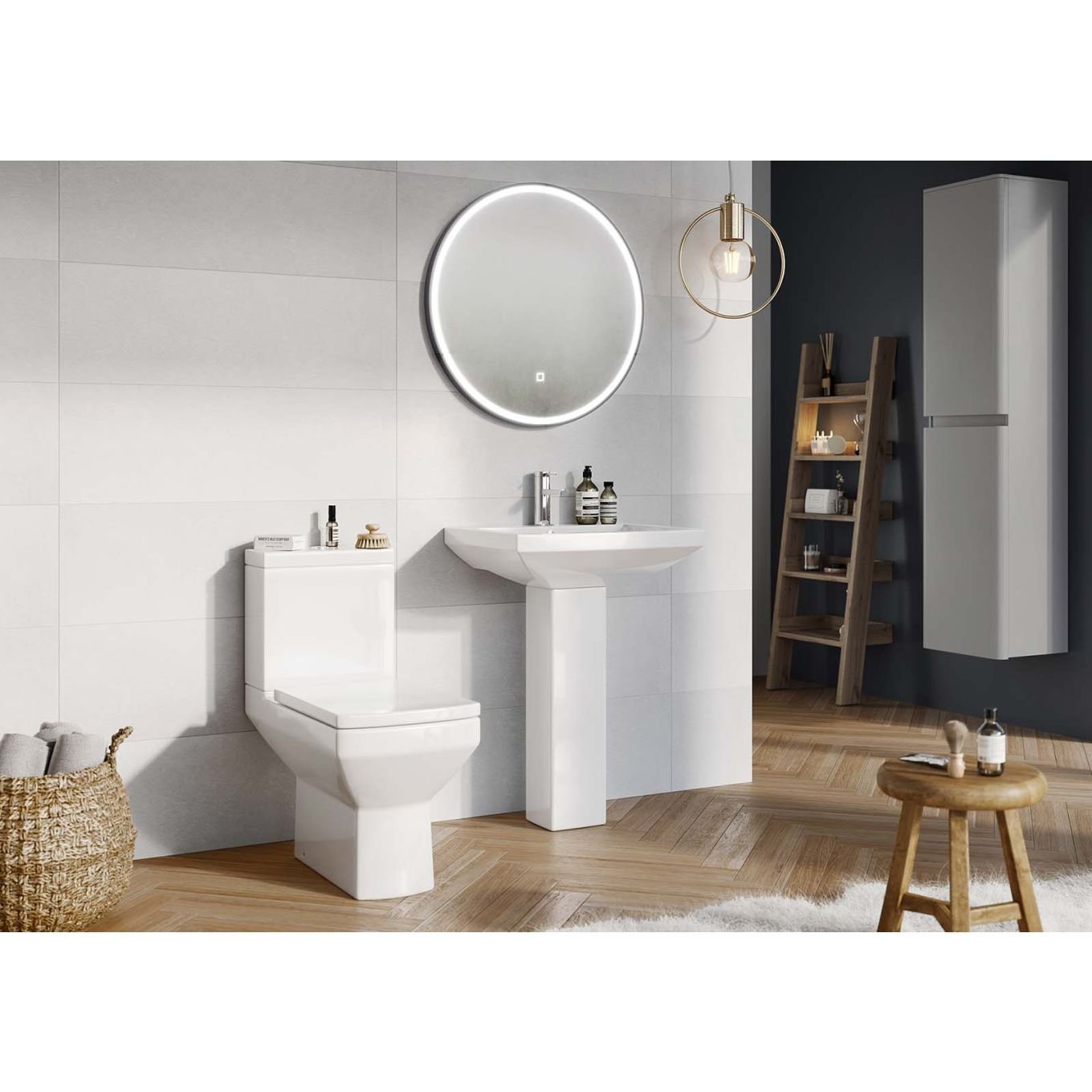 Rhythm Matt White Ceramic Tile 300x900mm