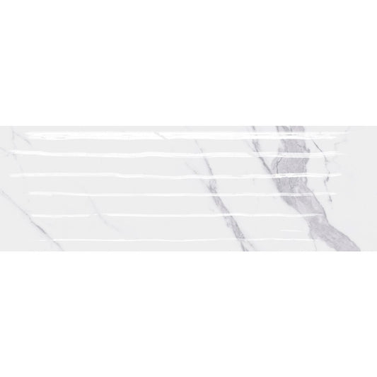 Scalpello Marble Wave Ceramic Gloss Tile 250x750mm