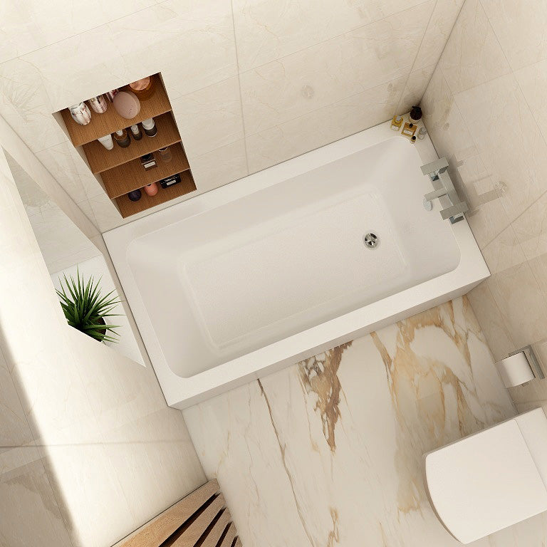 Imex Cast Reinforced Quadro 1300×700 Single Ended Bath