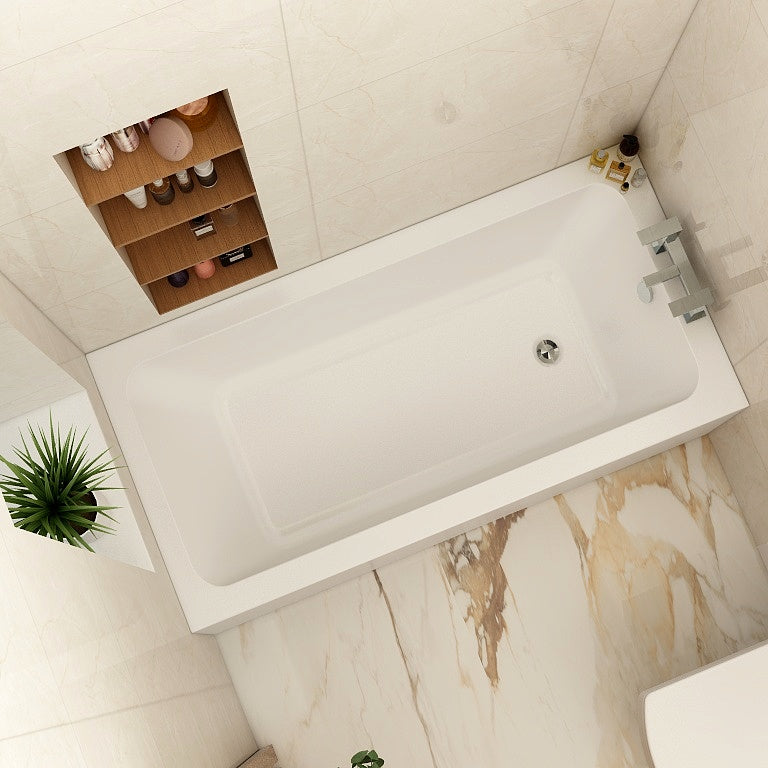 Imex Cast Reinforced Quadro 1400×700 Single Ended Bath