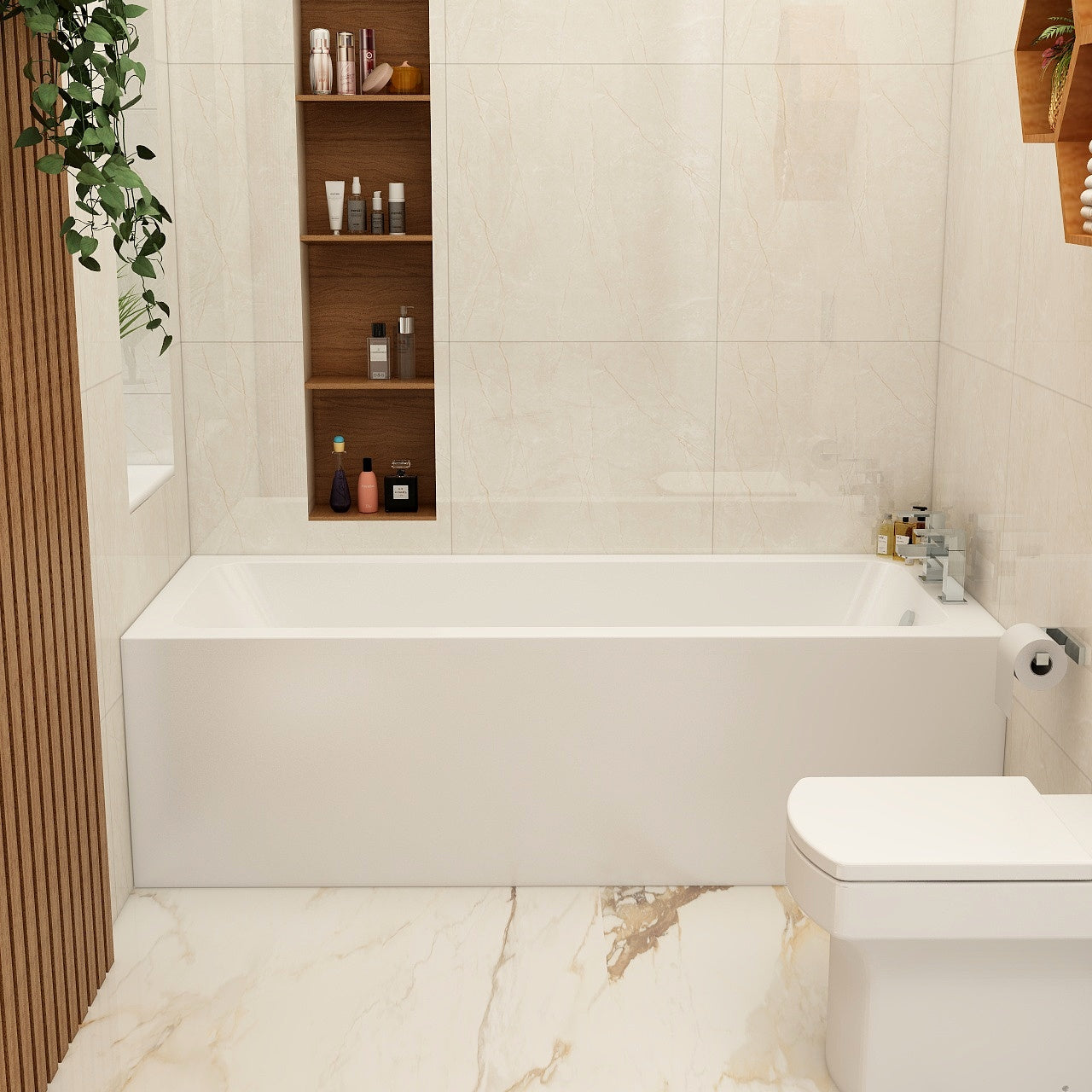 Imex Cast Reinforced Quadro 1700×700 Single Ended Bath
