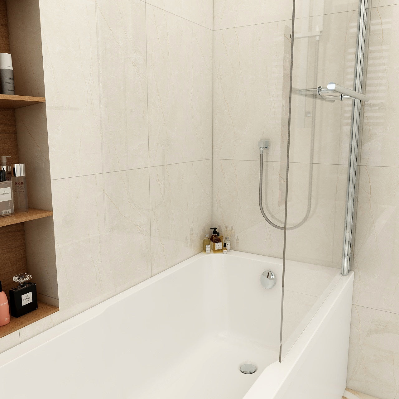 Imex Cast Quadro keyhole bath 1700×700 (inc. leg pack)