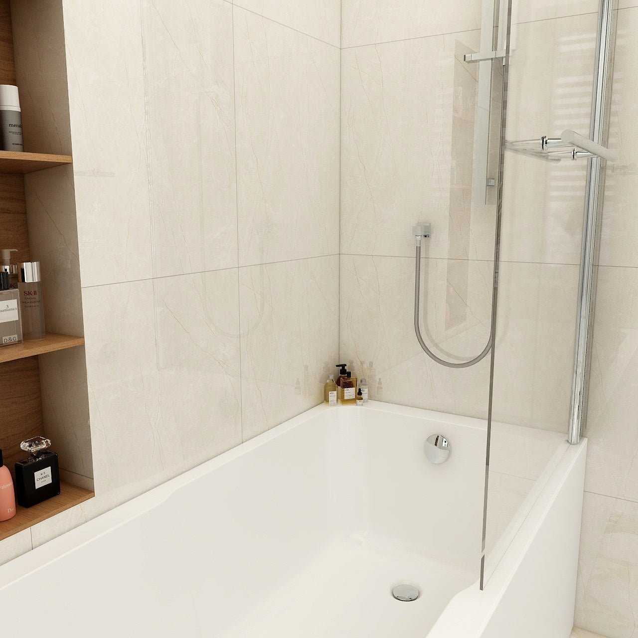 Imex Cast Quadro keyhole bath 1700×750 (inc. leg pack)