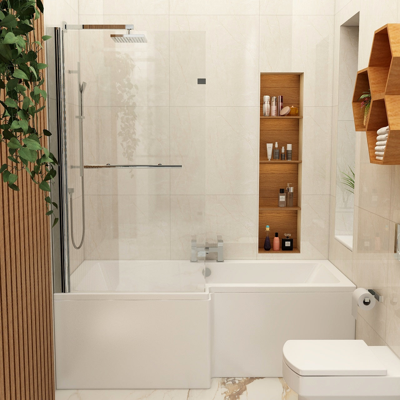 Imex Cast Quadro 1700 Universal Shower Bath Side Panel