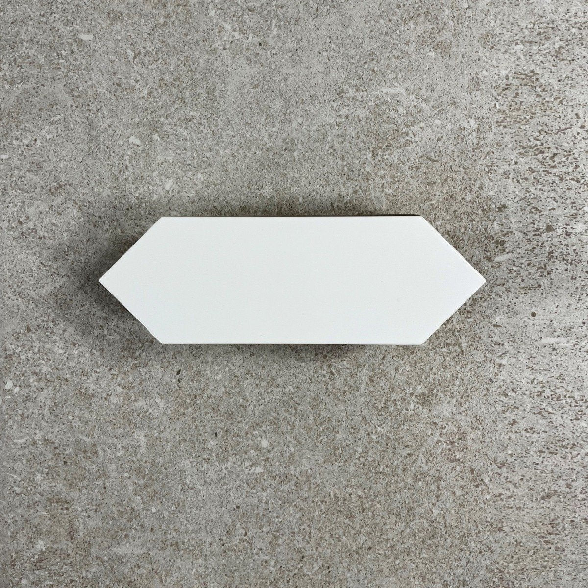 Pixagon White Gloss Ceramic Tile 100x300mm