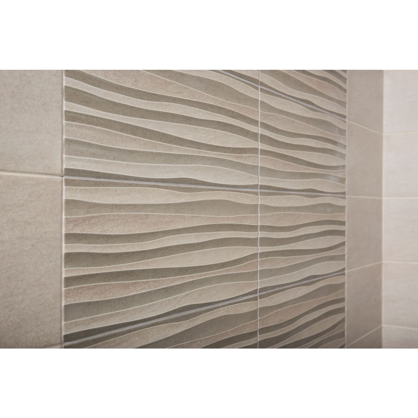 Milne Relieve Mix Gris Matt Feature Wall Tile 200mmx500mm