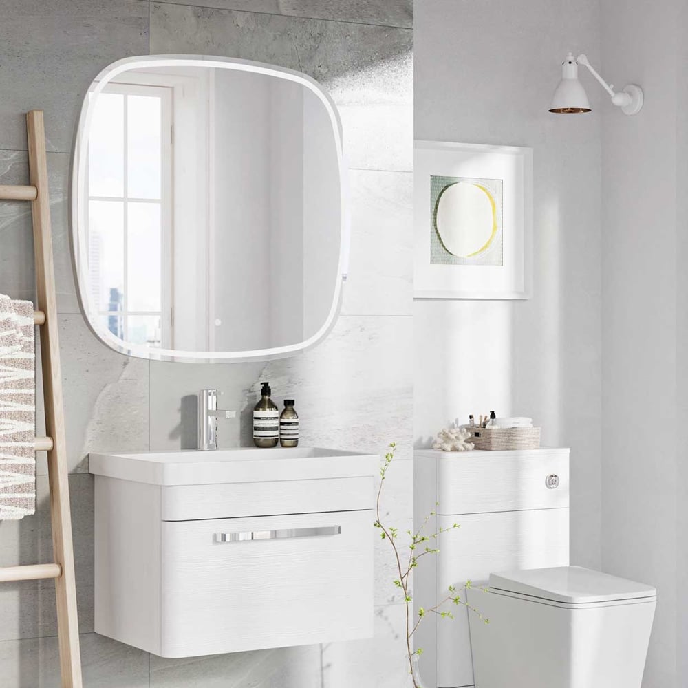 Pablo Square Illuminated LED Mirror 600mm