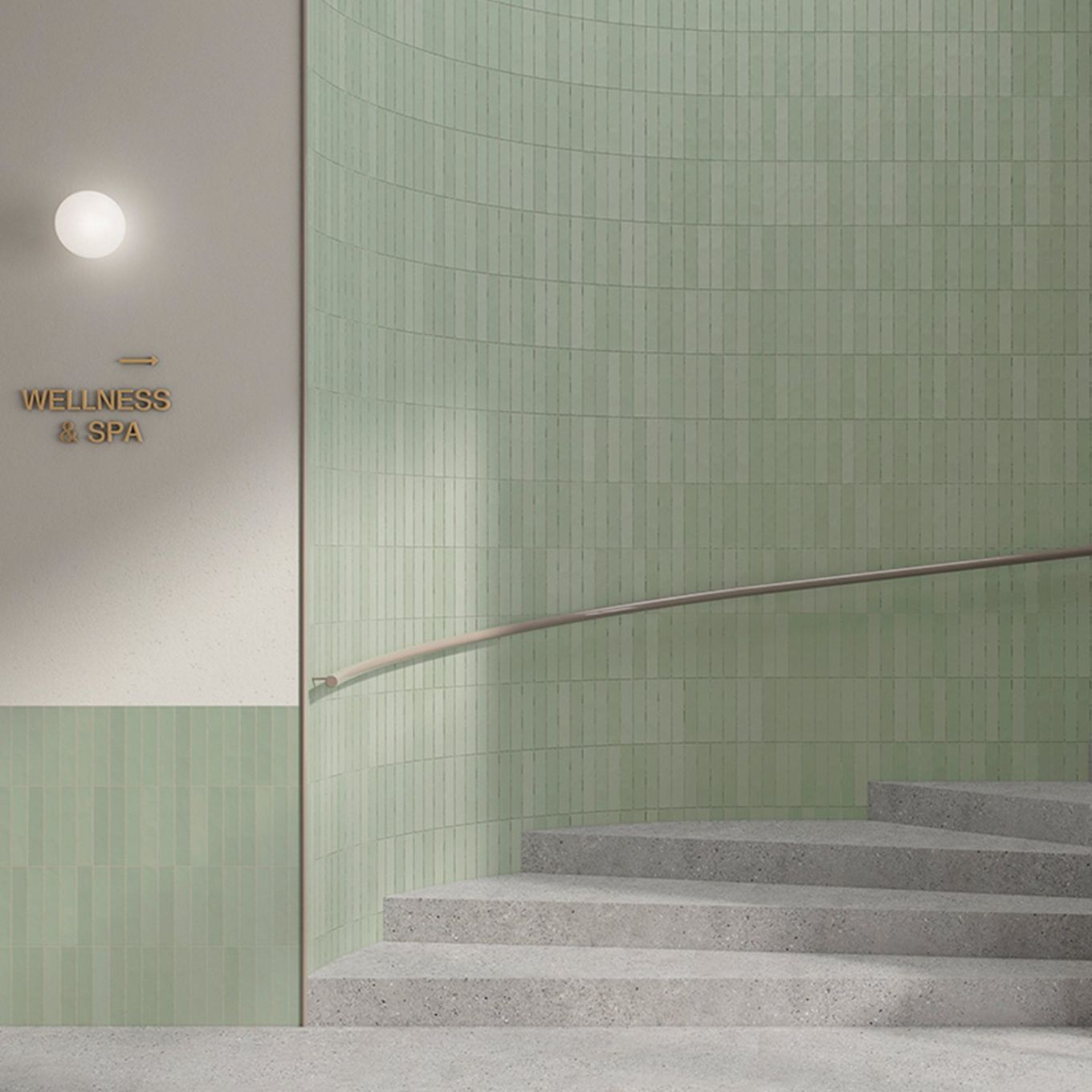 Domingo Verde Matt Porcelain Brick Tile 50x250mm