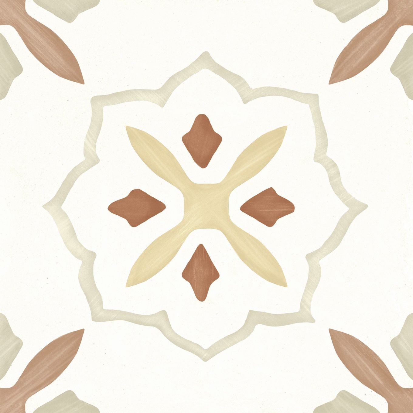 Lira Clay Cross Matt Porcelain Tile 223x223mm