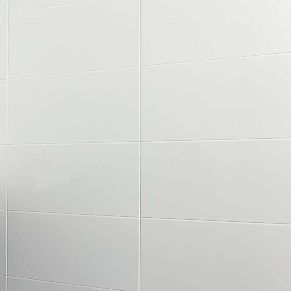 Blanco White Matt Ceramic Wall Tile 300x600mm